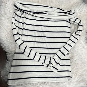 Banana republic off the shoulder long sleeve
